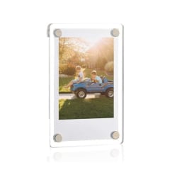 Magnetisk mini fotoram för Polaroid akryl/magnet Transparent