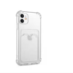 iPhone 12 skal med korthållare TPU transparent