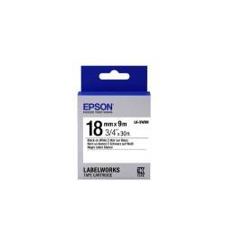 Epson etikettkassett standard – LK-W5BN std svart/vit 18/9, Svar
