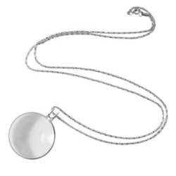 Halsband med förstoringsglas 5X Silver