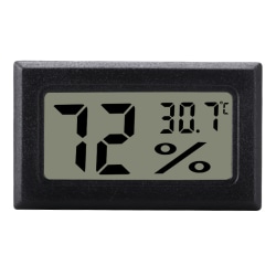 Mini LCD kosteusmittari / lämpömittari harmaa