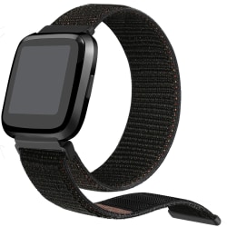 Fitbit Versa armband nylon Svart