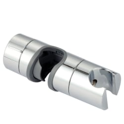 Handduschhållare för duschstång justerbar 18-25 mm ABS Silver