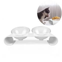 Lutande katt-matskålar som skyddar halskotorna