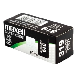 Maxell knappcellsbatteri, Silver-oxid, SR527SW (319),1,55V,10 pc
