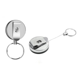 2-pack Utdragbar nyckelring med jojo-funktion och snöre 62 cm