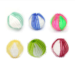 Återanvändbar torktumlare tvättboll 6-pack Flerfärgad Flerfärgad