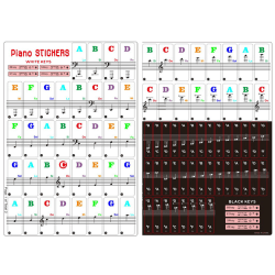Etiketter klistermärken för piano keyboard 88/61/54/49 tangenter