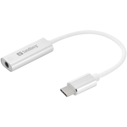 USB-C to 3.5mm Audio Adapter, Silver