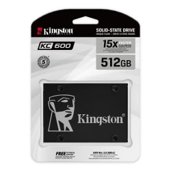 Kingston KC600 512 GB, SSD formfaktor 2,5 ", SSD -gränssnitt SAT