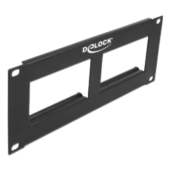 Delock Easy 45 10″ Patch Panel cut-out 2 x 90.5 x 45.2 mm, 2U, b