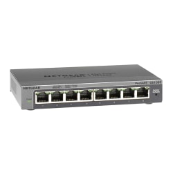 NETGEAR GS108E, hanterad, Gigabit Ethernet (10/100/1000), Full d