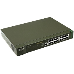 D-Link switch 16x10/100Mbps, NWay, uplink