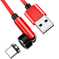 INF Magneettinen USB-C-latauskaapeli 3A Pikalataus 2 m Röd