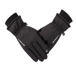 Touchvantar handskar för pekskärm vattentät Svart (L/XL)