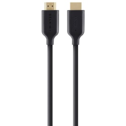 Gold-Plated High-Speed HDMI Cable w/Ethernet, Black (2m)