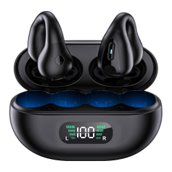 INF Trådlösa open-ear hörlurar Bluetooth 5.3 Svart
