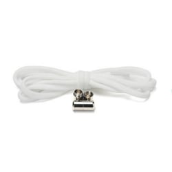 Bindningsfri elastiske snørebånd med lås 1 par Hvid