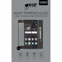 GEAR Härdat Glas 3D Full Cover Svart Huawei P9