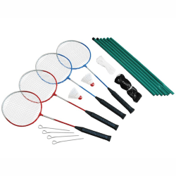 Badminton set 4 players incl. net