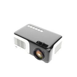 Mini-projektor med högtalare och fjärrkontroll Svart/vit