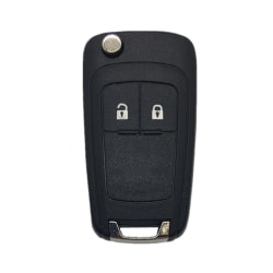 INF Hopfällbart bilnyckelskal för Buick/Opel/Chevrolet 2 knappar Svart