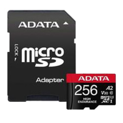 ADATA 256GB UHS-I U3 V30S(R:100MB/s/W:70MB/s) HIGH MicroSD w/ada