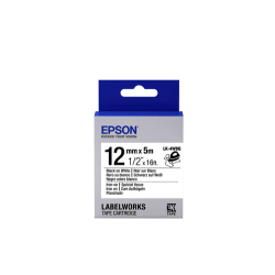 Epson Label Cartridge Iron on LK-4WBQ Black/White 12mm (5m), Sva