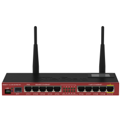 MikroTik Router RB2011UIAS-2HND-IN 802.11n, 10/100/1000 Mbit/s,