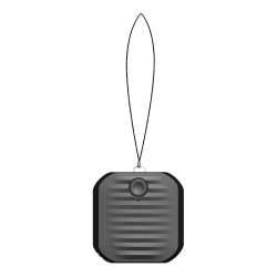Key finder med Bluetooth Svart