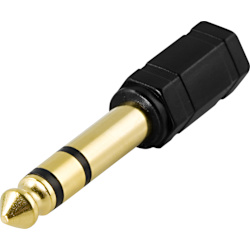 Multimedia adapter 6.3mm ma - 3.5mm stereo fe