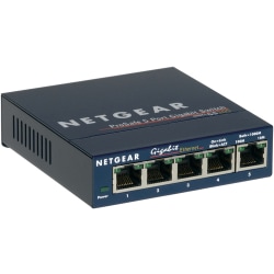 NETGEAR GS105, Ohanterad, Gigabit Ethernet (10/100/1000), Full d
