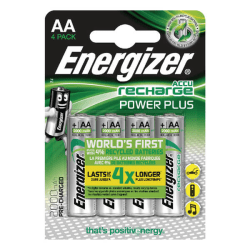 ENERGIZER Batteri AA/LR6 Laddbart Ni-Mh 2000mAh 4-pack