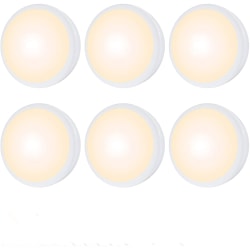 16-färgs LED spotlights 6 lampor med 2 fjärrkontroller Vit