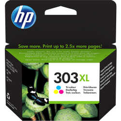 HP 303 XL tri-colour ink cartridge, blistered