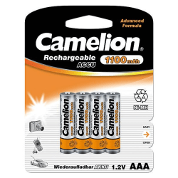 Camelion AAA/HR03, 1100 mAh, uppladdningsbara batterier Ni-MH, 4