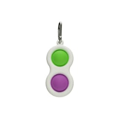 INF Pop it Fidget -lelu, jossa on 2 kuplaa vihreä/violetti