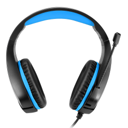 Gaming headset passar 3.5 mm standarduttag - Svart/blå