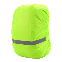Regnskydd för ryggsäck med reflexremsa Grön L Grön