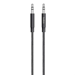 MIXIT Metallic AUX Cable, 1m, Black