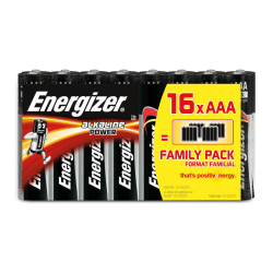 ENERGIZER Batteri AAA/LR03 Alkaline Power 16-pack Blister