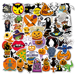 Klistermärken med halloween-tema 50-pack Flerfärgad