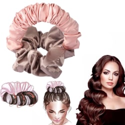 Hårband för att locka håret rosa/brun