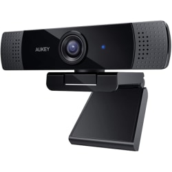 Aukey Webcam PC-LM1E Svart, USB 2.0