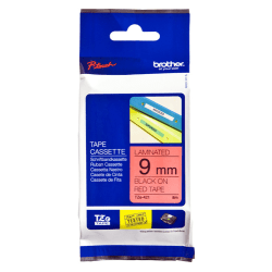 Brother TZe tape  9mmx8m black/red