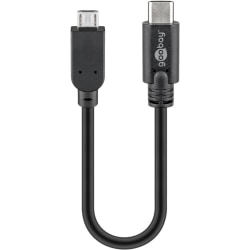 USB 2.0-kabel USB-C™ till Micro-B 2.0, svart