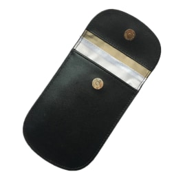 Bilnyckelfodral med RFID signalblockering 15x10 cm Äkta läder Sv