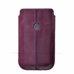 SAMSONITE Mobile Bag Dezir Leather Small Purple