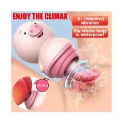 Realistiska tungslickande Vibrator Clit G-punkt Massager Oral Suck Women Sexleksaker