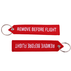 Ta bort före flyglinor Nyckelring Rem för Card Badge Gym Red